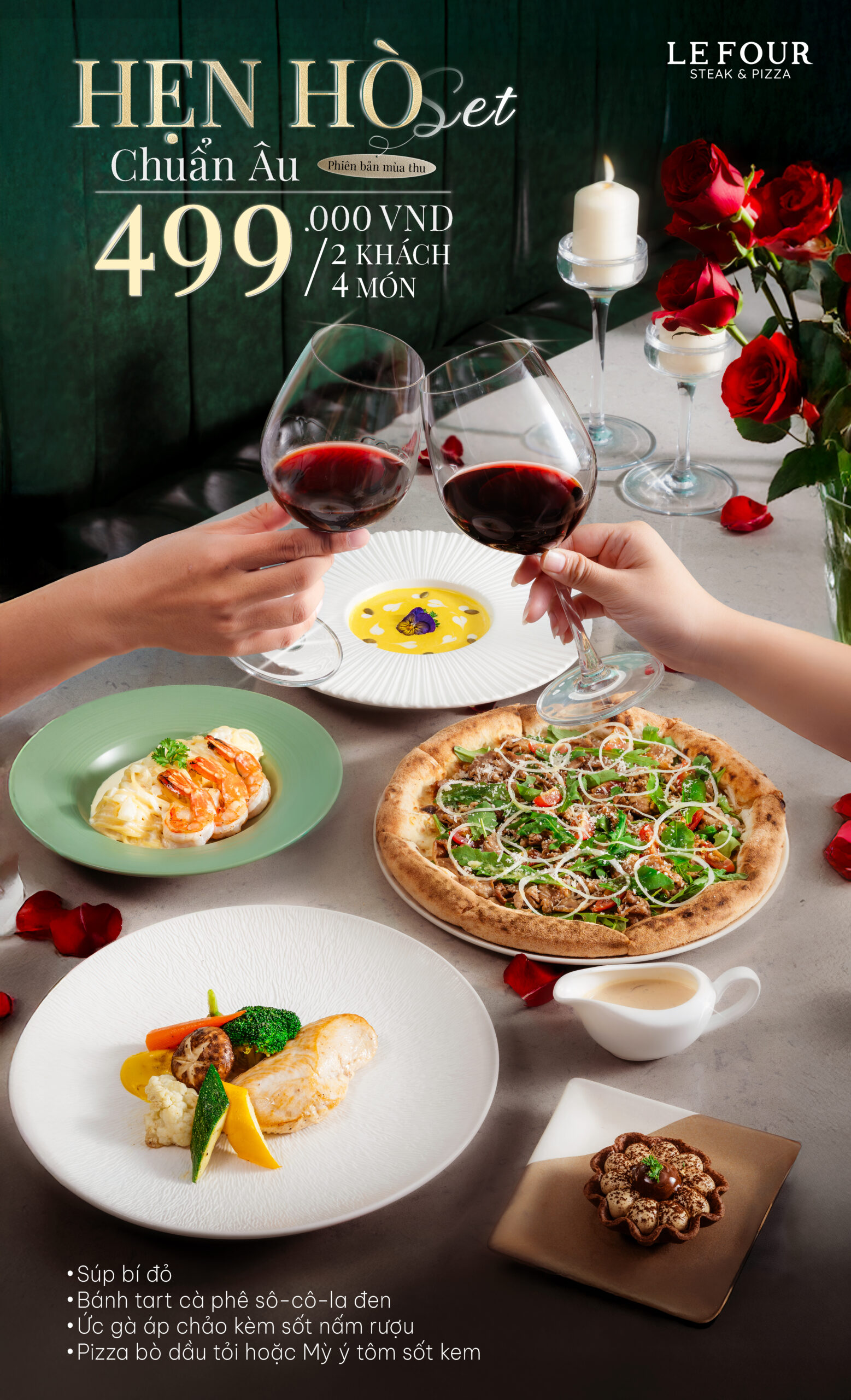 SPECIAL DATING SET – Chạm Xúc Cảm Với Buổi Tối Dành Riêng Cho Bạn Tại Le Four Đà Nẵng 1 lefour set menu 499 scaled
